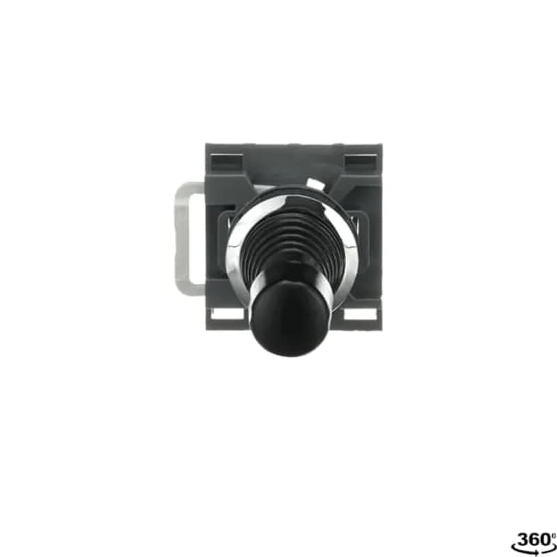 ABB - Electrification MJS6-60B - Modular Joystick - 4-Pos Momentary - Joystick - Black - Non-illuminated - Chrome metal - No contact block