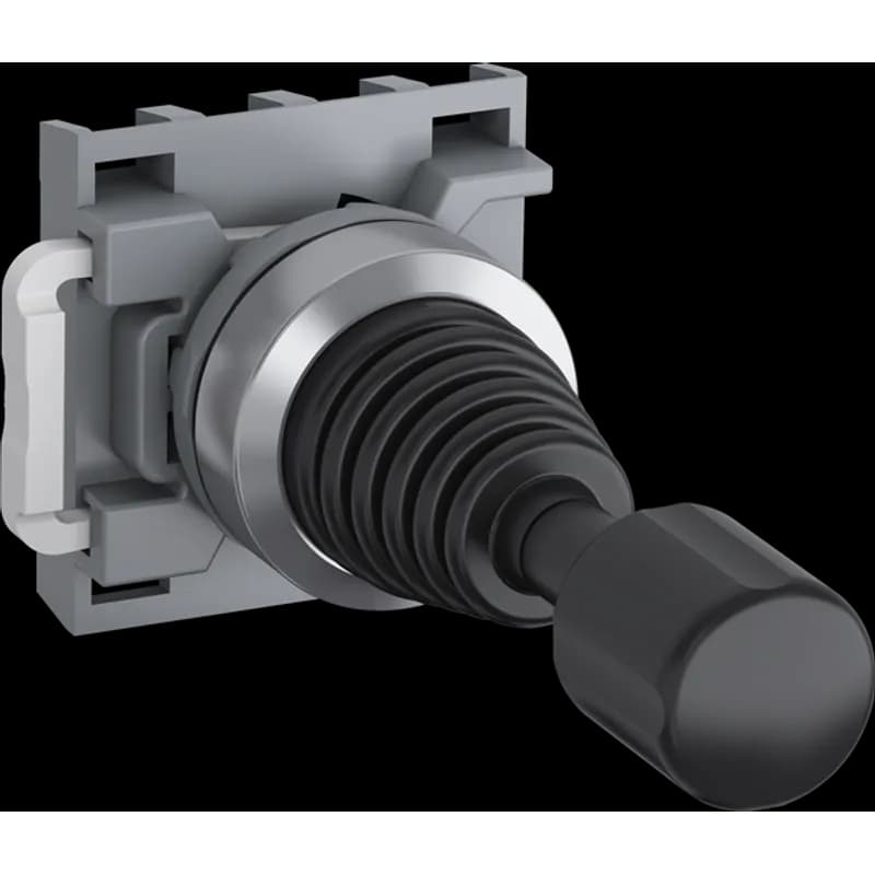 ABB - Electrification MJS1-60B - Modular Joystick - 2-Pos Maintained - Joystick - Black - Non-illuminated - Chrome metal - No contact block