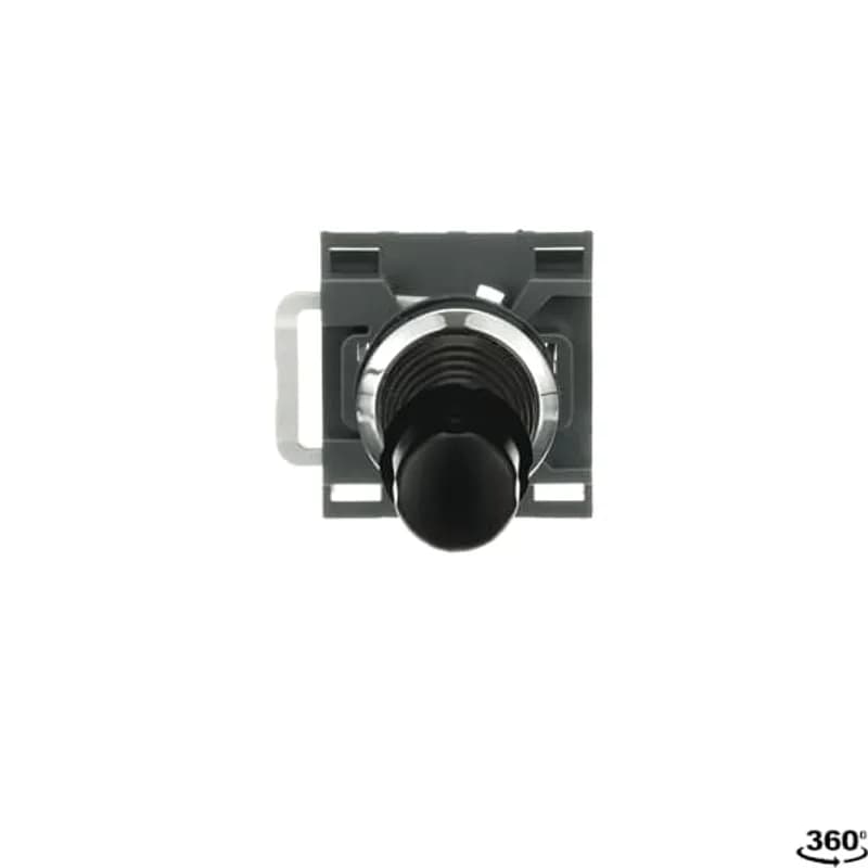 ABB - Electrification MJS8-60B - Modular Joystick - 2-Pos Momentary, latching function - Joystick - Black - Non-illuminated - Chrome metal - No contact block