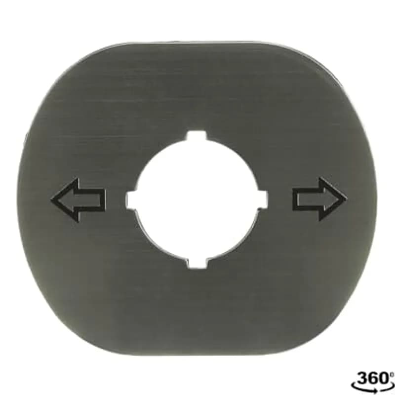 ABB - Electrification MA6-1241 - 2 pos Legend plate with arrows pointing left and right