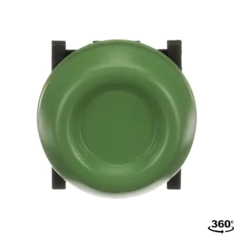 Modular Heavy Duty Pushbutton - Momentary - Heavy duty rubber - Green - Non-illuminated - No contact block