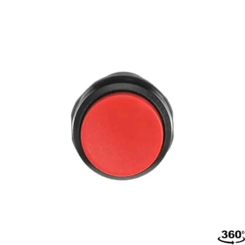 ABB - Electrification CP3-10R-10 - Compact Pushbutton - Momentary - Extended - Red - Non-illuminated - Black plastic - 1NO