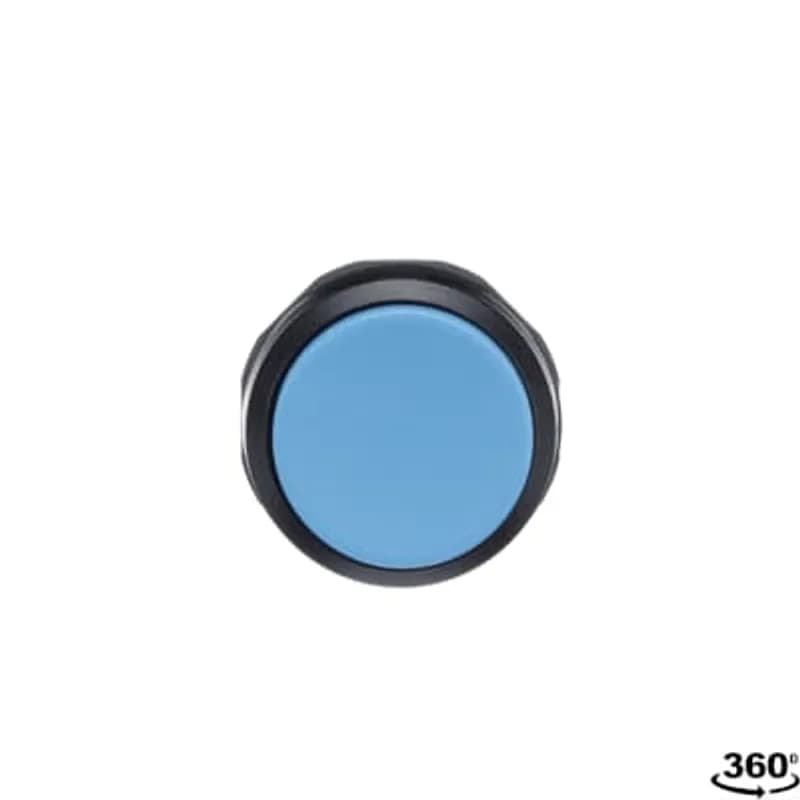 ABB - Electrification CP3-10L-11 - Compact Pushbutton - Momentary - Extended - Blue - Non-illuminated - Black plastic - 1NO+1NC