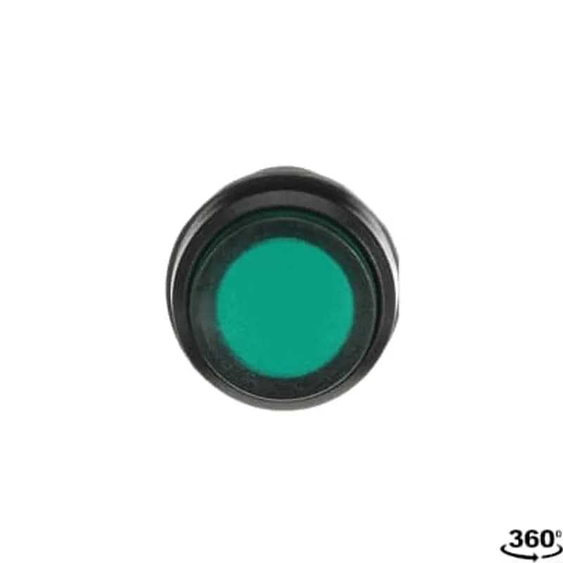 ABB - Electrification CP3-11G-10 - Compact Pushbutton - Momentary - Extended - Green - Illuminated - Black plastic - 1NO