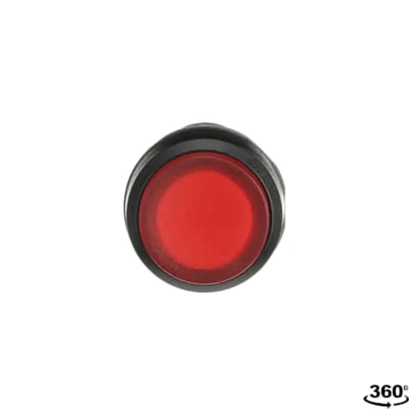 ABB - Electrification CP4-11R-01 - Compact Pushbutton - Maintained - Extended - Red - Illuminated - Black plastic - 1NC