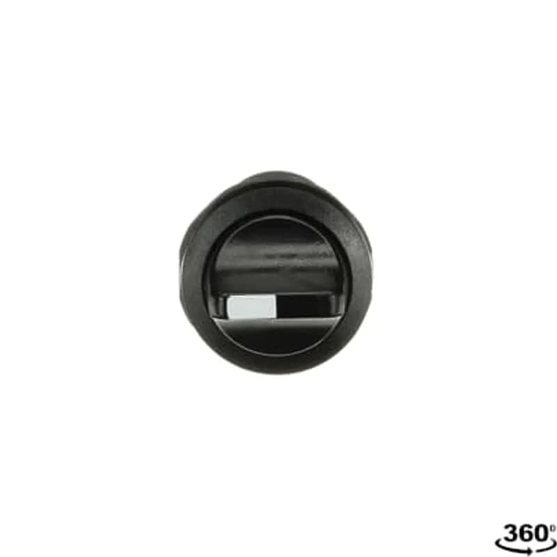 ABB - Electrification C2SS1-10B-01 - Compact Selector Switch - 2-pos Fixed B&C - Short handle - Black - Non-illuminated - Black plastic - 1NC