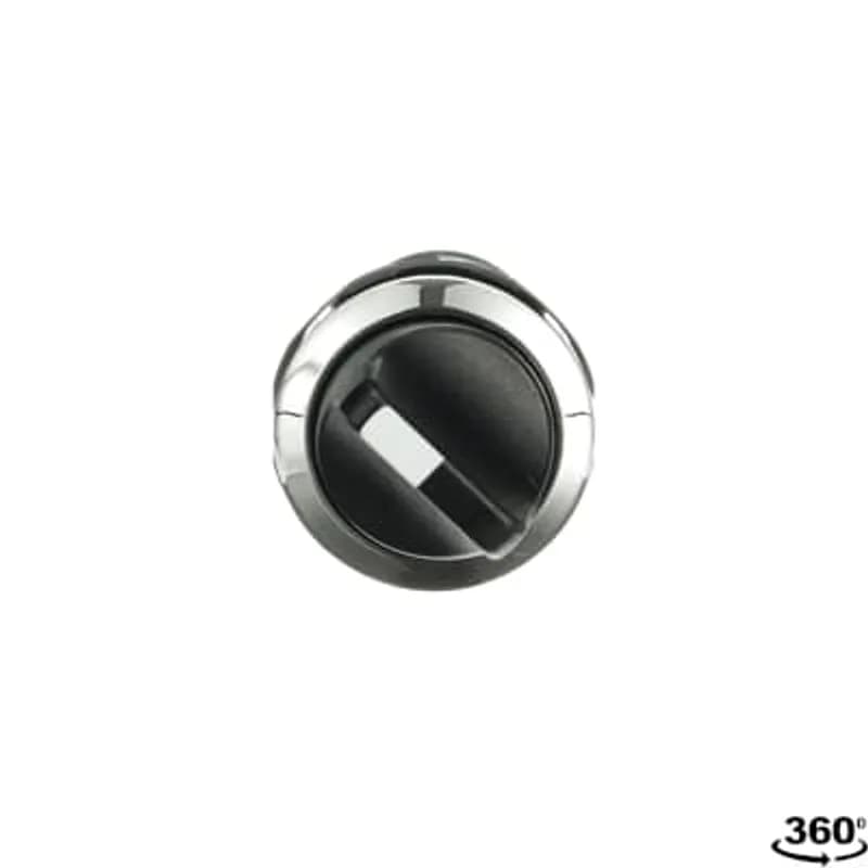 ABB - Electrification C2SS2-30B-10 - Compact Selector Switch - 2-pos Fixed A&C - Short handle - Black - Non-illuminated - Chrome metal - 1NO