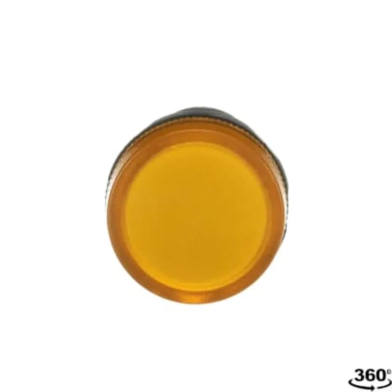 Compact Pilot Light - Pilot light head - Yellow - Illuminated - Lamptype: LED 12V DC