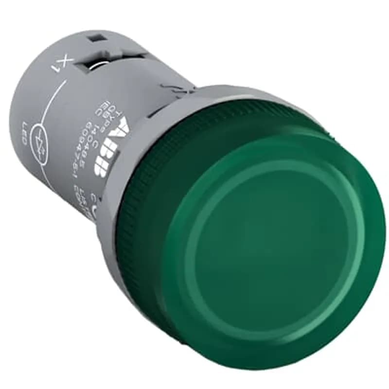 ABB - Electrification CL2-506G - Compact Pilot Light - Pilot light head - Green - Illuminated - Lamptype: LED 6,3V DC