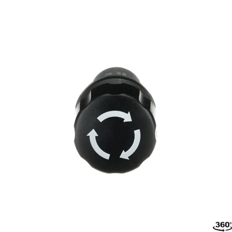 Compact Machine Stop - Twistrelease - 30mm Mushroom - Black - Non-illuminated - 1NO+1NC