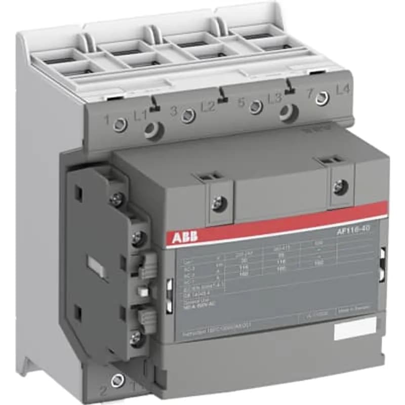 A 3-phase Contactor suitable for various applications such as Motor starting, Isolation, By-pass and Distribution application up to max 690 V. Operated with wide control voltage range 24-60 V, 50 and 60 Hz, 20-60 V DC