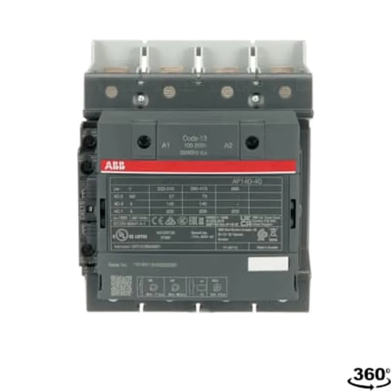 A 3-phase Contactor suitable for various applications such as Motor starting, Isolation, By-pass and Distribution application up to max 690 V. Operated with wide control voltage range 100-250 V, 50/60 Hz and DC