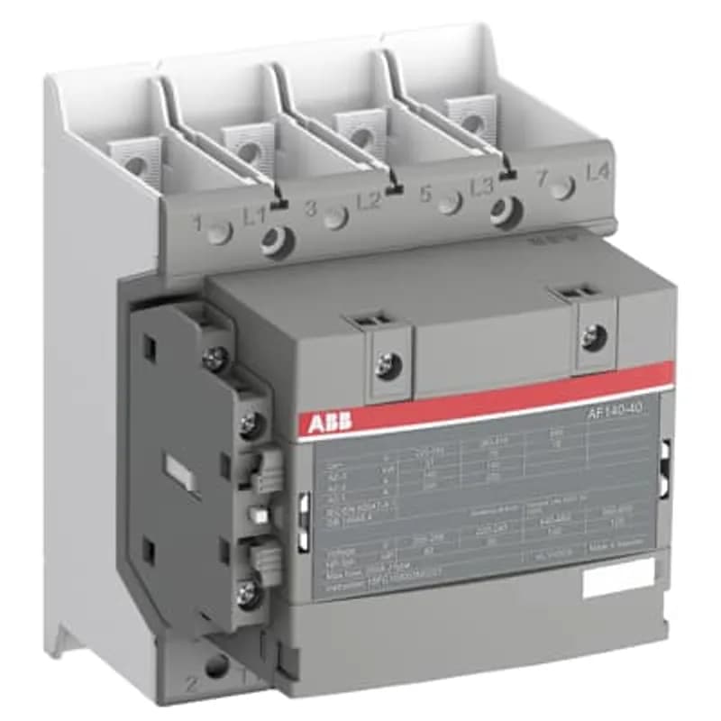 A 3-phase Contactor suitable for various applications such as Motor starting, Isolation, By-pass and Distribution application up to max 690 V. Operated with wide control voltage range 48-130 V, 50/60 Hz and DC