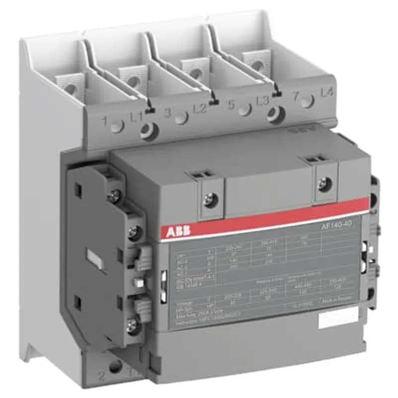 A 3-phase Contactor suitable for various applications such as Motor starting, Isolation, By-pass and Distribution application up to max 690 V. Operated with wide control voltage range 48-130 V, 50/60 Hz and DC