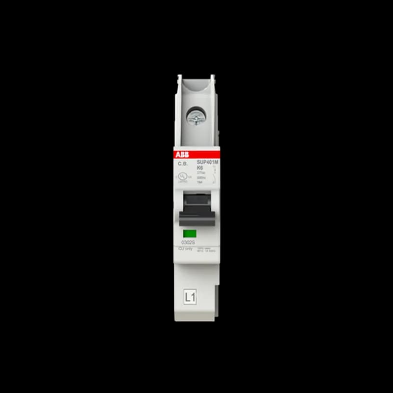 Pluggable Miniature circuit-breaker for the SMISSLINE TP System acc. UL489 in 277/480 VAC systems, Tripping characteristic K, Rated current In 6A