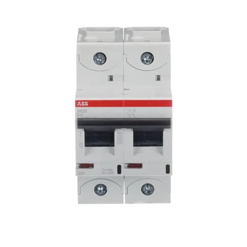 The S802S-B40 is a 2-pole High Performance Circuit breaker with B-characteristic, with cage terminal and a rated current of 40 A. It is a current limiting device with a maximum breaking capacity of 50kA at 240/415V. It can be used for voltages up to 400/690V and in DC as well. It has two different tripping mechanisms, the thermal tripping mechanism for overload protection and the electromechanic tripping mechanism for short circuit protection. The S802S-B40 complies with IEC/EN 60898-1 and IEC/EN 60947-2 and allows the use for residential, commercial and industrial applications. It has numerous of approvals, therefore it can be used worldwide. The extensive range of accessory makes the use of S802S-B40 more comfortable. Due to the fast arc extinction of S802S-B40 your application will be secured.