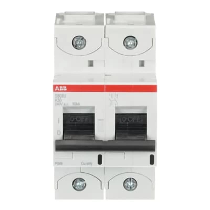 S802U-K30 2 Pole K Characteristic 30A 50kA 240/415VAC High Performance Circuit Breaker HPCB