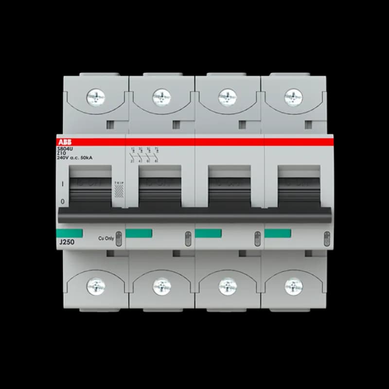 S804U-Z10 4 Pole Z Characteristic 10A 50kA 240/415VAC High Performance Circuit Breaker HPCB