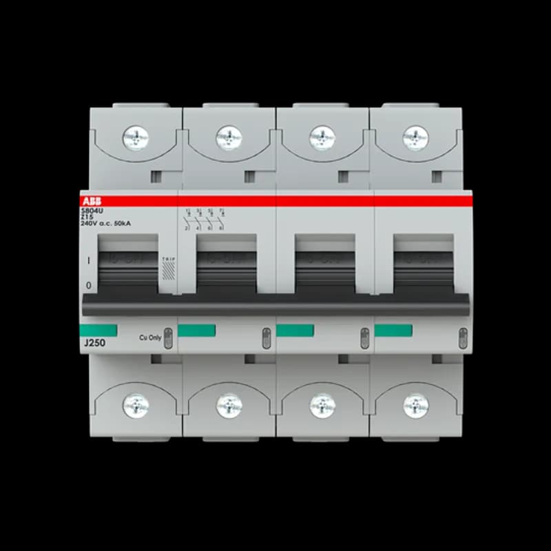 S804U-Z15 4 Pole Z Characteristic 15A 50kA 240/415VAC High Performance Circuit Breaker HPCB