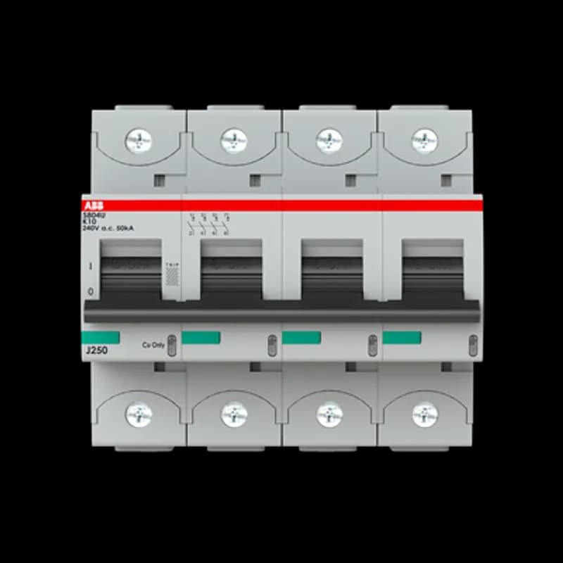 S804U-K10 4 Pole K Characteristic 10A 50kA 240/415VAC High Performance Circuit Breaker HPCB