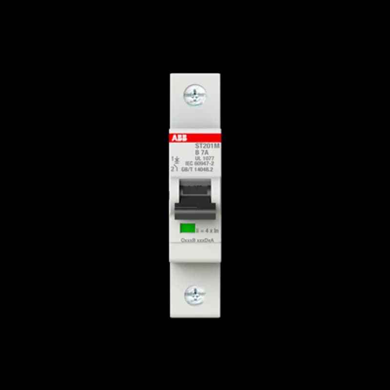 ST201M-B7 Miniature Circuit Breaker ST201M-B7 Miniature Circuit Breaker B-Char., 10kA, 7A, 1P