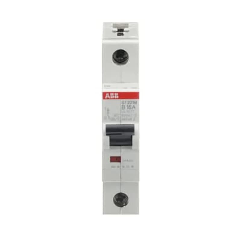 ST201M-B16 Miniature Circuit Breaker ST201M-B16 Miniature Circuit Breaker B-Char., 10kA, 16A, 1P