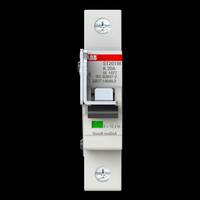 ST201M-K20 Miniature Circuit Breaker ST201M-K20 Miniature Circuit Breaker K-Char., 10kA, 20A, 1P