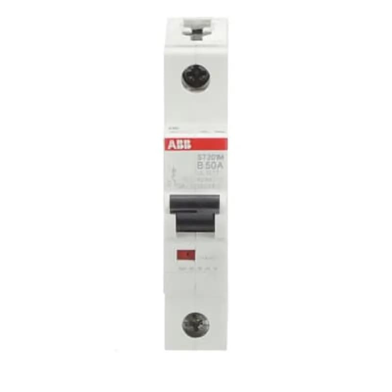 ST201M-B50 Miniature Circuit Breaker ST201M-B50 Miniature Circuit Breaker B-Char., 5kA, 50A, 1P
