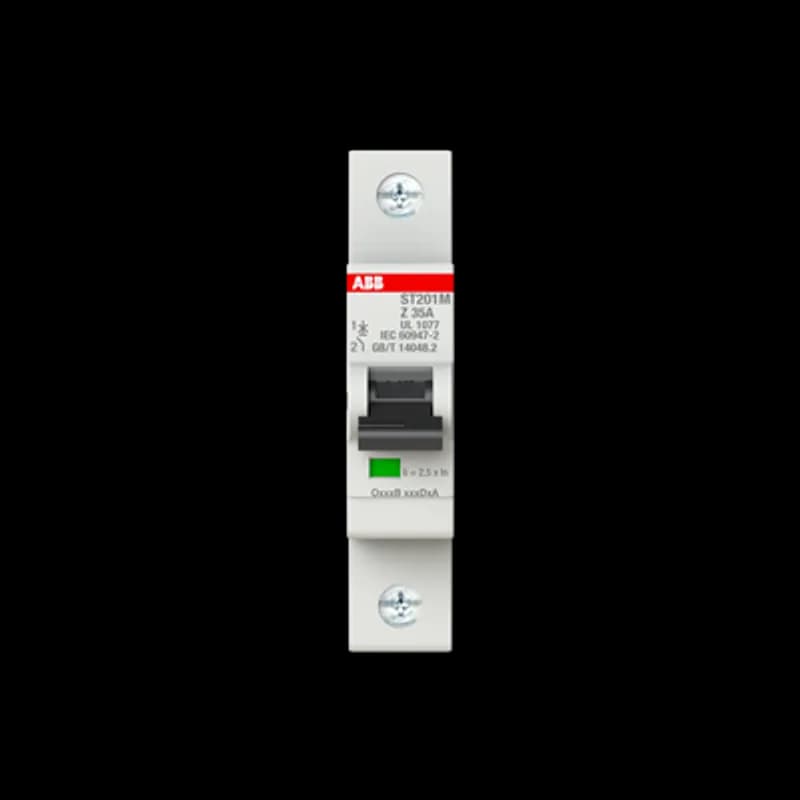 ST201M-Z35 Miniature Circuit Breaker ST201M-Z35 Miniature Circuit Breaker Z-Char., 10kA, 35A, 1P
