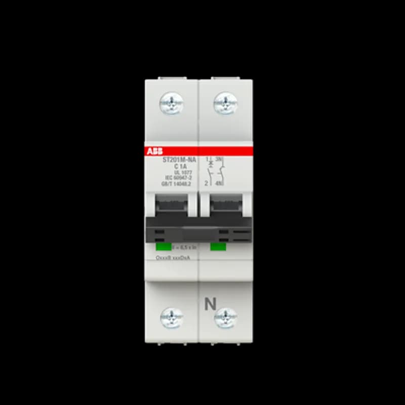 ST201M-C1NA Miniature Circuit Breaker ST201M-C1NA Miniature Circuit Breaker C-Char., 10kA, 1A, 1P+NA