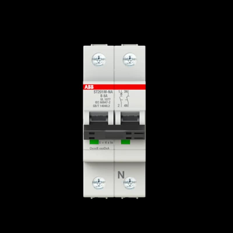 ST201M-B8NA Miniature Circuit Breaker ST201M-B8NA Miniature Circuit Breaker B-Char., 10kA, 8A, 1P+NA