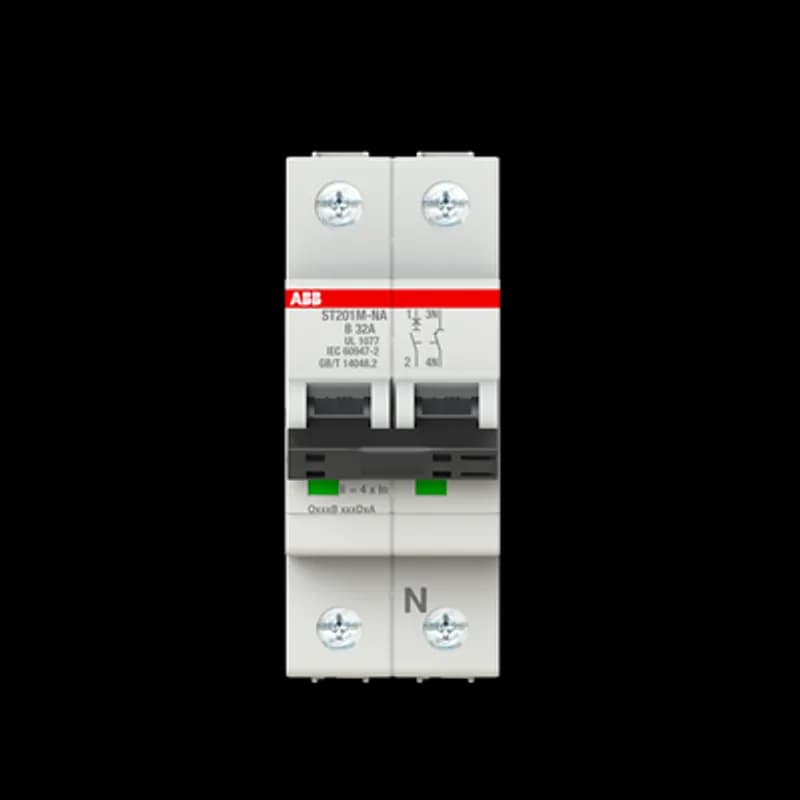 ST201M-B32NA Miniature Circuit Breaker ST201M-B32NA Miniature Circuit Breaker B-Char., 10kA, 32A, 1P+NA