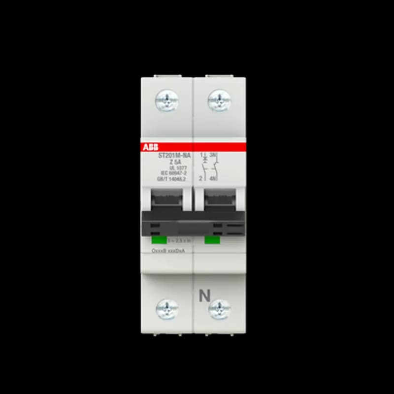 ABB - Electrification ST201M-Z5NA - ST201M-Z5NA Miniature Circuit Breaker ST201M-Z5NA Miniature Circuit Breaker Z-Char., 10kA, 5A, 1P+NA