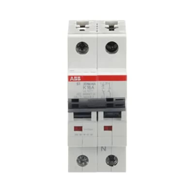 ST201M-K16NA Miniature Circuit Breaker ST201M-K16NA Miniature Circuit Breaker K-Char., 10kA, 16A, 1P+NA