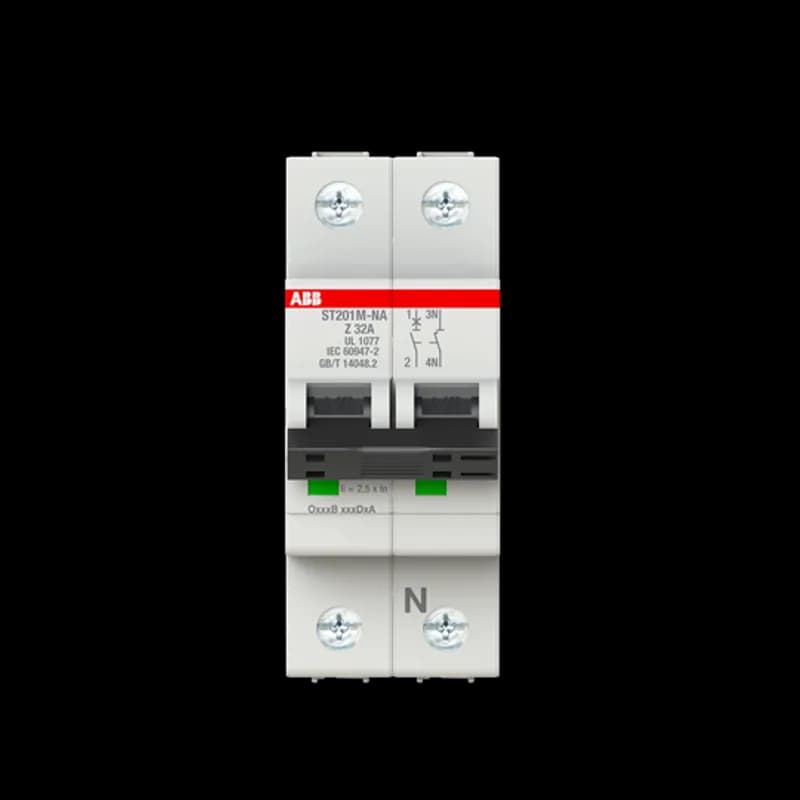 ST201M-Z32NA Miniature Circuit Breaker ST201M-Z32NA Miniature Circuit Breaker Z-Char., 10kA, 32A, 1P+NA