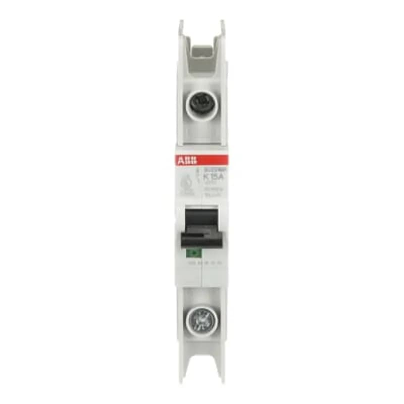 SU201MR-K15 MCB K-Char., 10kA, 15A, 1P, RTT UL 489, Ring Cable Lug