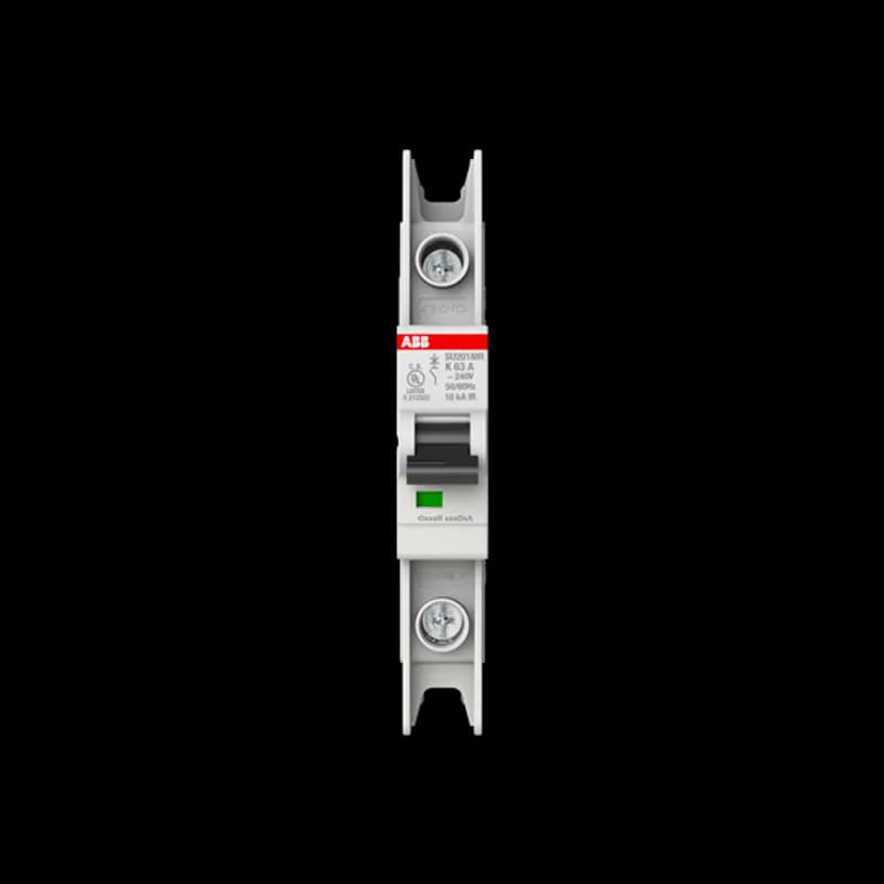 SU201MR-K63 MCB K-Char., 10kA, 63A, 1P, RTT UL 489, Ring Cable Lug