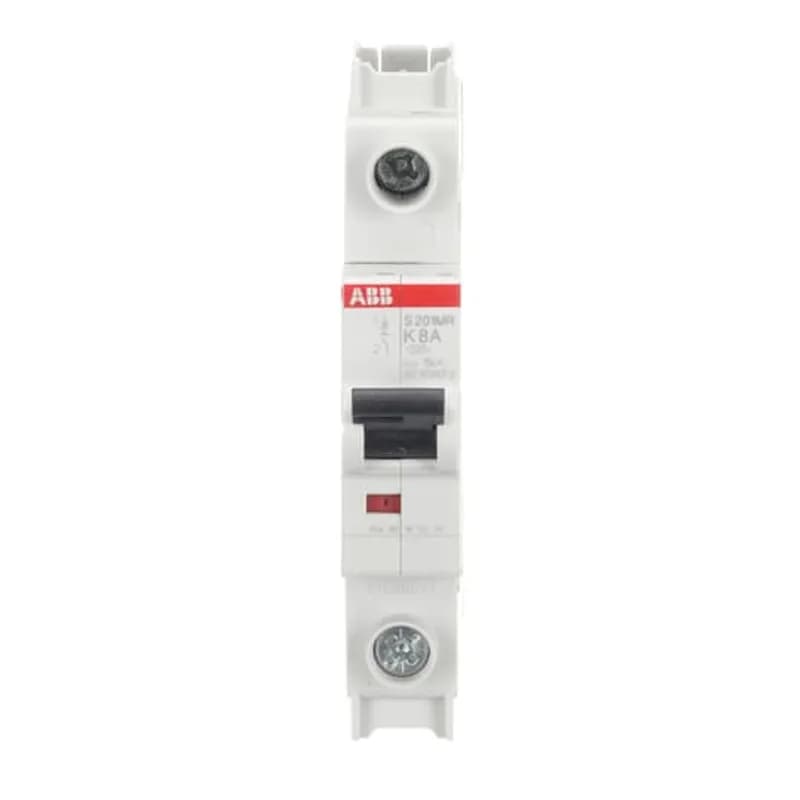 S201MR-K8 MCB K-Char., 10kA, 8A, 1P, RTT UL 1077, Ring Cable Lug