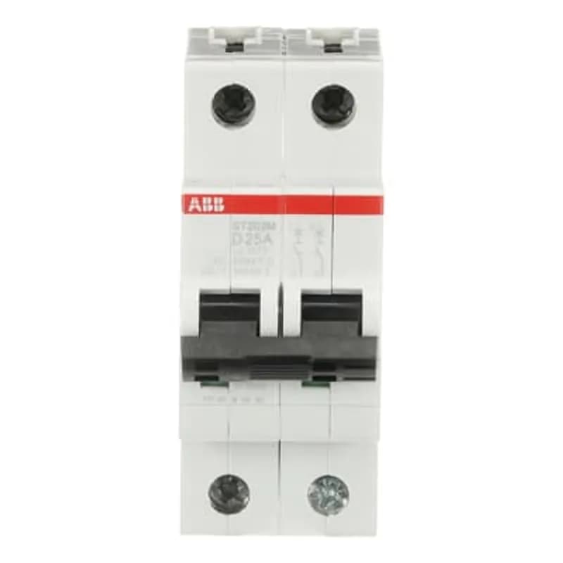 ST202M-D25 Miniature Circuit Breaker ST202M-D25 Miniature Circuit Breaker D-Char., 10kA, 25A, 2P