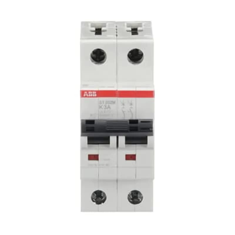 ST202M-K3 Miniature Circuit Breaker ST202M-K3 Miniature Circuit Breaker K-Char., 10kA, 3A, 2P