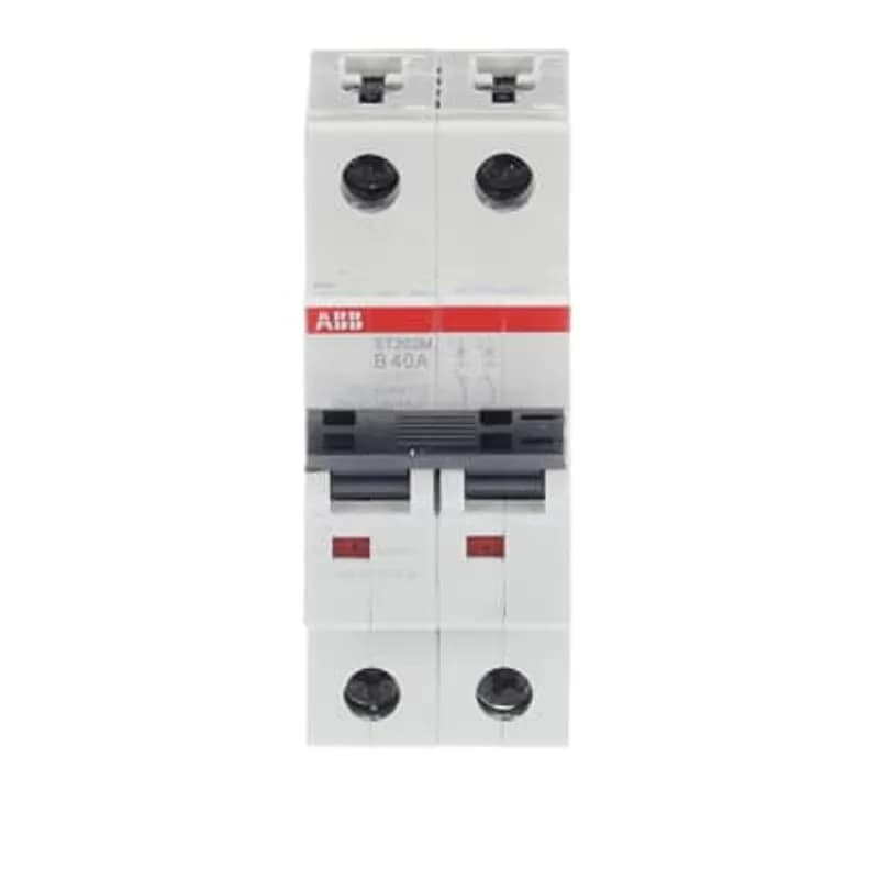 ST202M-B40 Miniature Circuit Breaker ST202M-B40 Miniature Circuit Breaker B-Char., 5kA, 40A, 2P