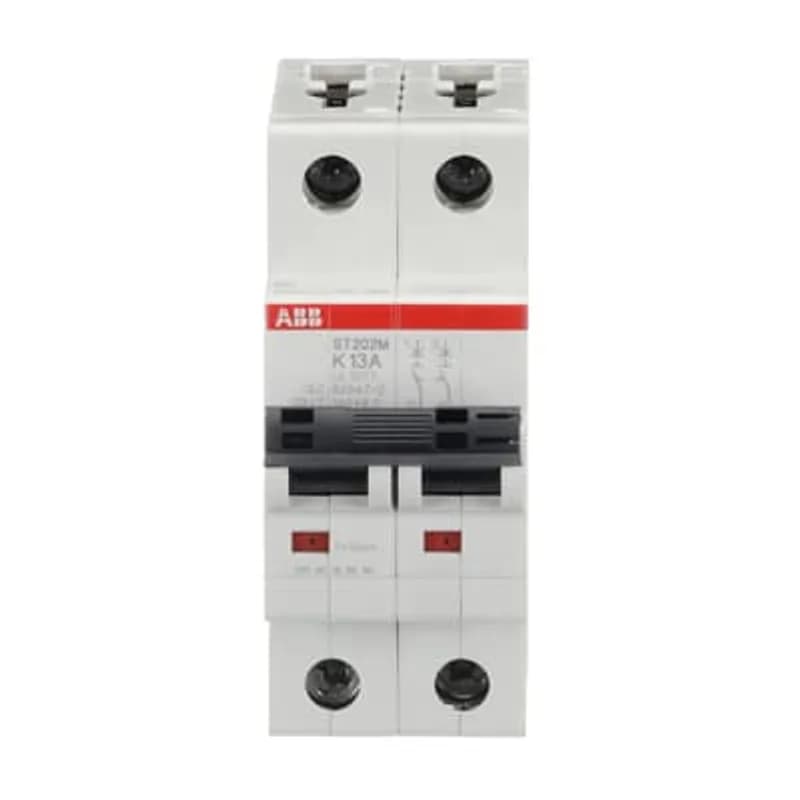ST202M-K13 Miniature Circuit Breaker ST202M-K13 Miniature Circuit Breaker K-Char., 10kA, 13A, 2P