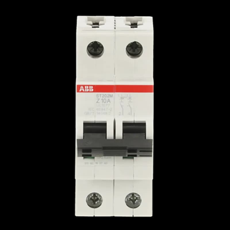 ST202M-Z10 Miniature Circuit Breaker ST202M-Z10 Miniature Circuit Breaker Z-Char., 10kA, 10A, 2P