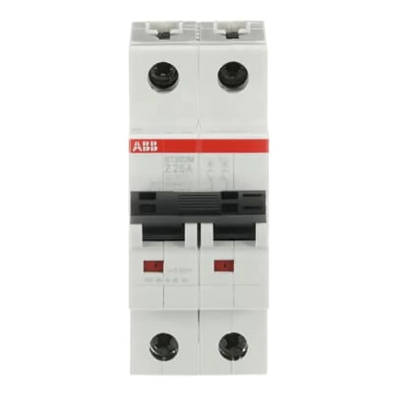 ST202M-Z25 Miniature Circuit Breaker ST202M-Z25 Miniature Circuit Breaker Z-Char., 10kA, 25A, 2P