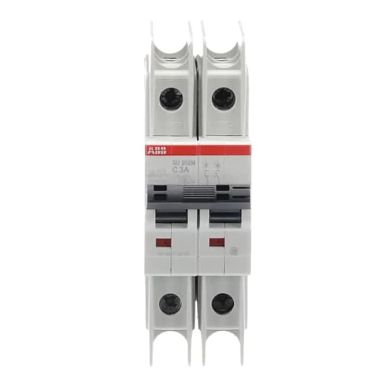 SU202M-C3 Miniature Circuit Breaker C-Char., 10kA, 3A, 2P UL489
