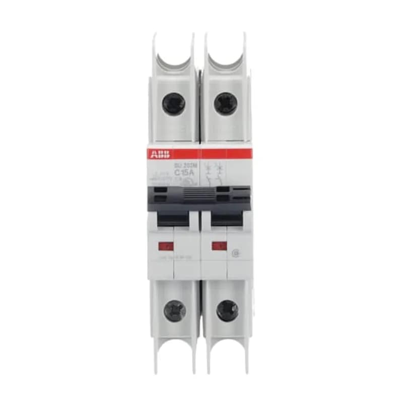 SU202M-C15 Miniature Circuit Breaker C-Char., 10kA, 15A, 2P UL489