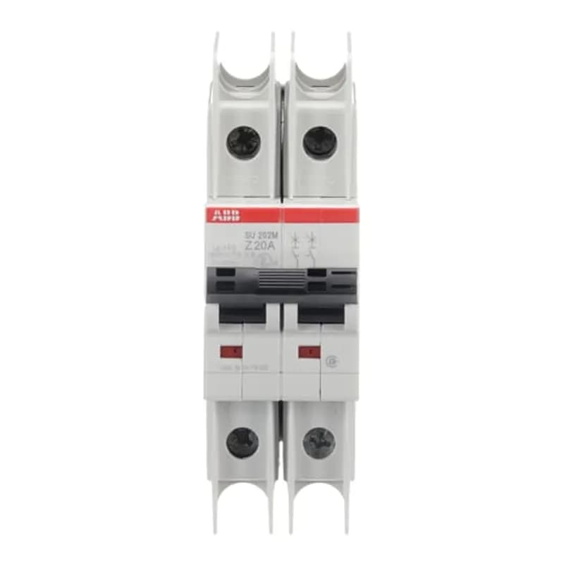 SU202M-Z20 Miniature Circuit Breaker Z-Char., 10kA, 20A, 2P UL489