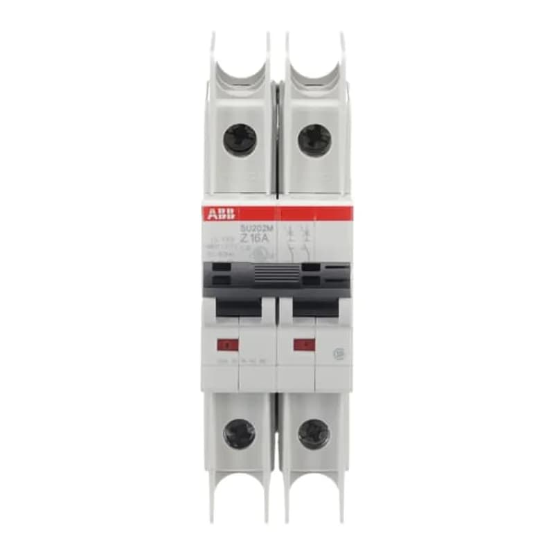 SU202M-Z16 Miniature Circuit Breaker Z-Char., 10kA, 16A, 2P UL489