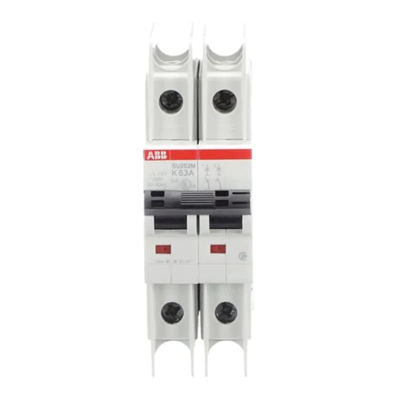 SU202M-K63 Miniature Circuit Breaker K-Char., 10kA, 63A, 2P UL489
