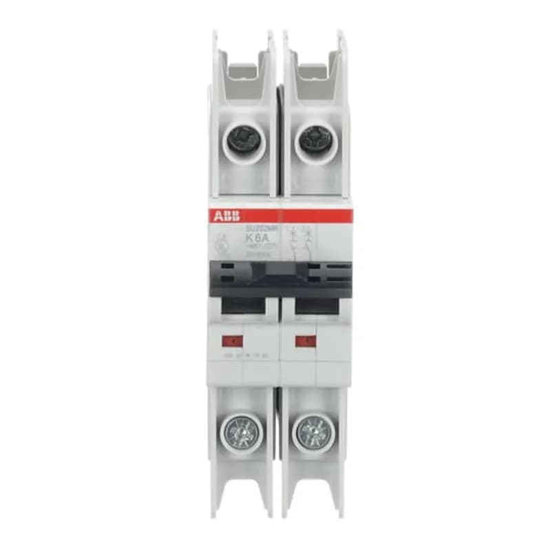 SU202MR-K6 MCB K-Char., 10kA, 6A, 2P, RTT UL 489, Ring Cable Lug